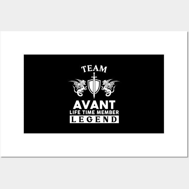 Avant Name T Shirt - Avant Life Time Member Legend Gift Item Tee Wall Art by unendurableslemp118